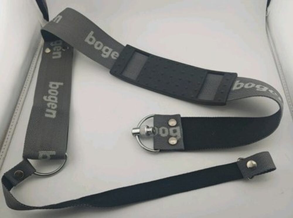 Vintage Bogen 3044 Tripod Carrying Strap Manfrotto 102 Italy 3/8" Screw Mount
